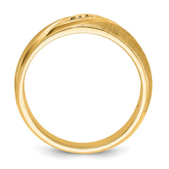 IBGoodman 14k Diamond Band with Closed Back & White Rhodium