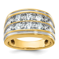 14ky with Rhodium Accent Fancy Ring *RAW CASTING*