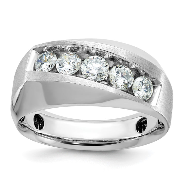 Men's WG Wedding Band with Soft Satin Finish Mounting