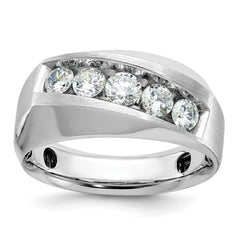 Men's WG Wedding Band with Soft Satin Finish Mounting