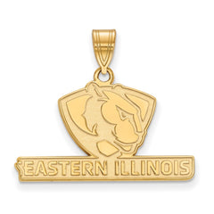 14k Gold LogoArt Eastern Illinois University Medium Pendant