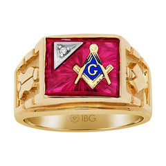 EMB 12X10 CUSH RBY *CUSTOMER DIAMONDS*