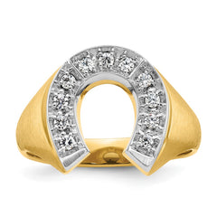 GTS DIAMOND HORSE SHOE RING Mounting
