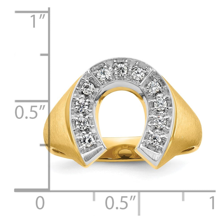 GTS DIAMOND HORSE SHOE RING Mounting