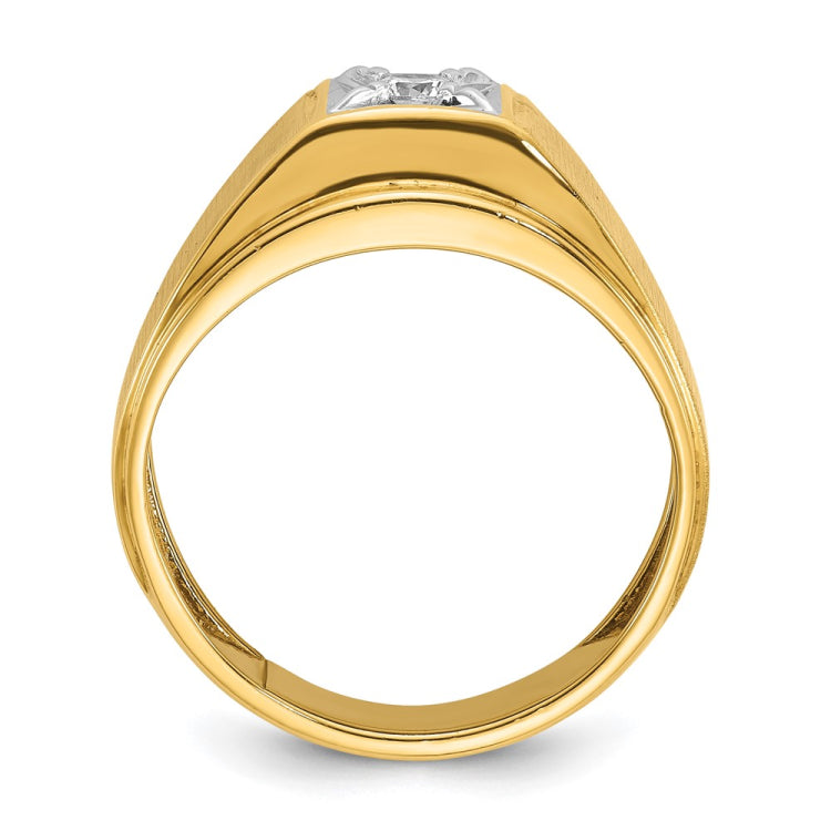 10k Two-Tone Fancy Ring Mounting