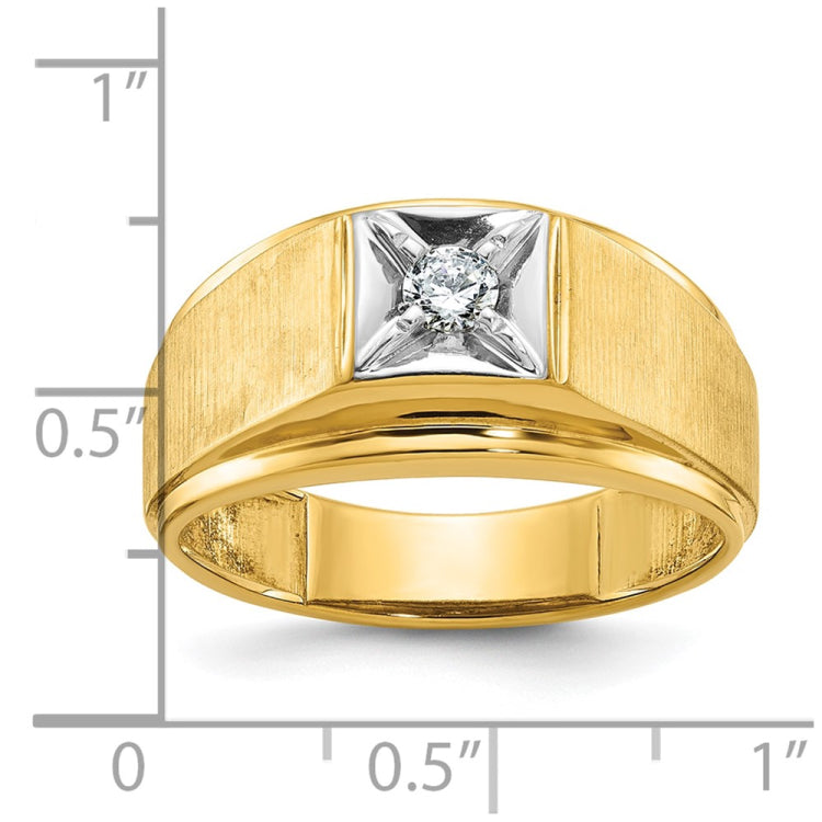 10k Two-Tone Fancy Ring Mounting