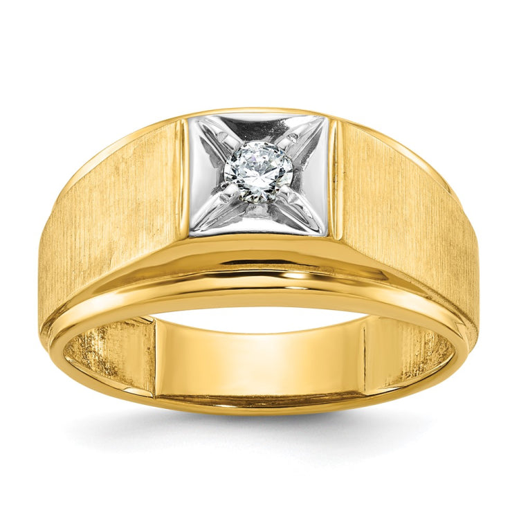 14k Two-tone Fancy Ring Mounting