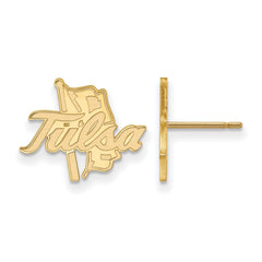 14k Gold LogoArt University of Tulsa Small Post Earrings