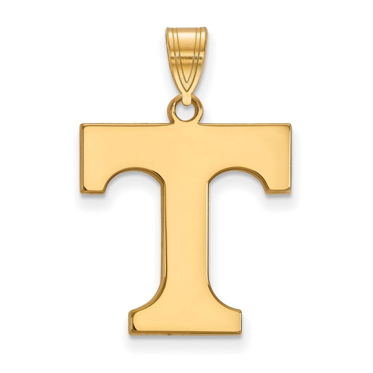 14k Gold LogoArt University of Tennessee Letter T Large Pendant