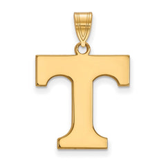 14k Gold LogoArt University of Tennessee Letter T Large Pendant
