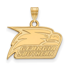 14k Gold LogoArt Georgia Southern University Eagle Small Pendant