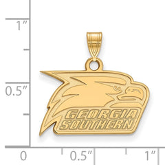 14k Gold LogoArt Georgia Southern University Eagle Small Pendant