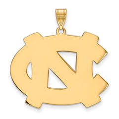 14k Gold LogoArt University of North Carolina N-C Extra Large Pendant