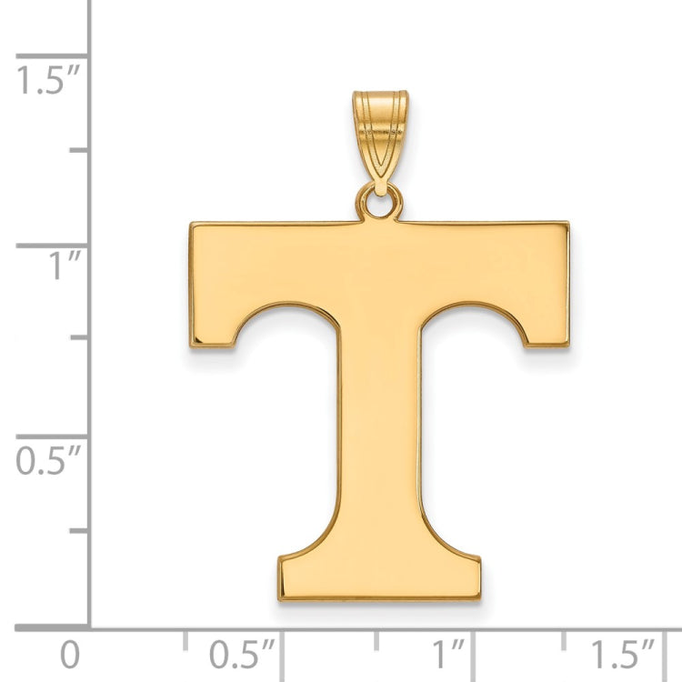 14k Gold LogoArt University of Tennessee Letter T Extra Large Pendant