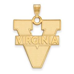 14k Gold LogoArt University of Virginia Extra Large Pendant