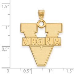 14k Gold LogoArt University of Virginia Extra Large Pendant