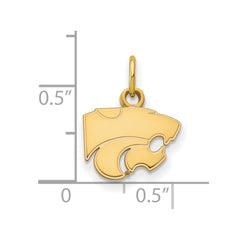 14k Gold LogoArt Kansas State University Wildcat Extra Small Pendant