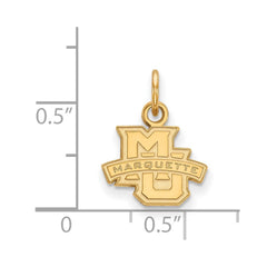 14k Gold LogoArt Marquette University Extra Small Pendant