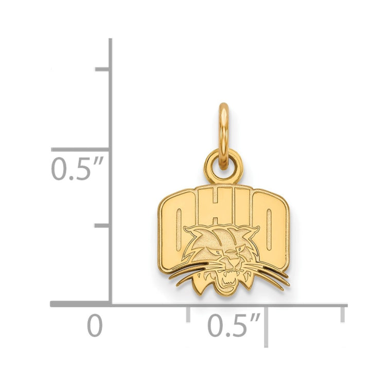 14k Gold LogoArt Ohio University Extra Small Pendant