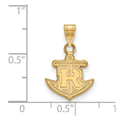 14k Gold LogoArt Rollins College Anchor Small Pendant