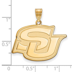 14k Gold LogoArt Southern University Jaguars Large Pendant