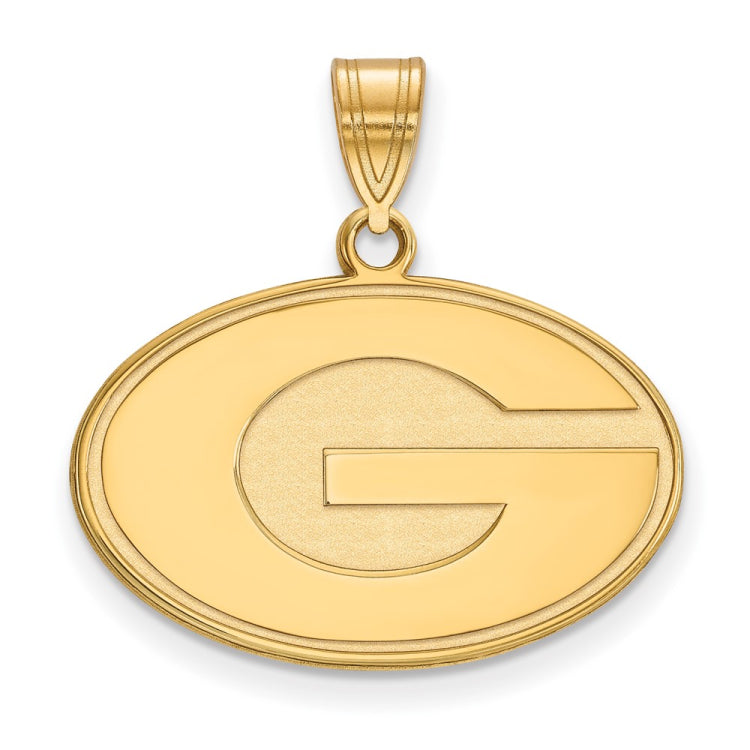 10k Gold LogoArt University of Georgia Letter G Medium Pendant