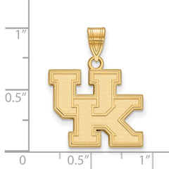 10k Gold LogoArt University of Kentucky U-K Medium Pendant