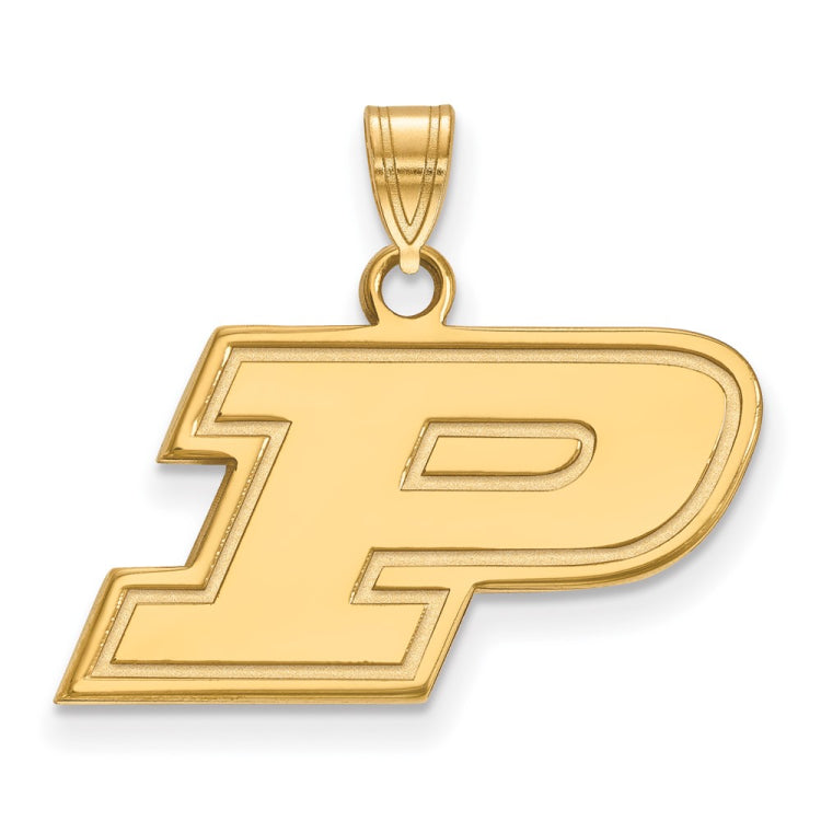 10k Gold LogoArt Purdue University Letter P Small Pendant