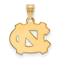 10k Gold LogoArt University of North Carolina N-C Small Pendant