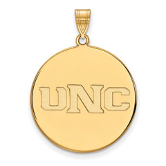 14k Gold LogoArt University of Northern Colorado U-N-C Extra Large Disc Pendant