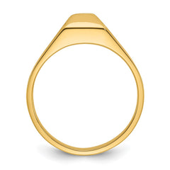 Men's YG 1/4ct Diamond Solitaire Ring with All Bright Finish Mounting
