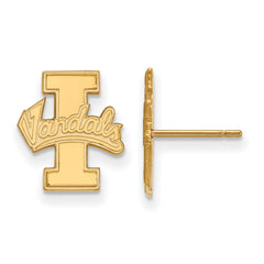 10k Gold LogoArt University of Idaho Vandals Small Post Earrings