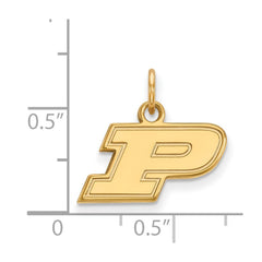 10k Gold LogoArt Purdue University Letter P Extra Small Pendant