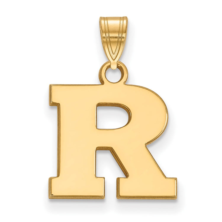 10k Gold LogoArt Rutgers University Letter R Small Pendant