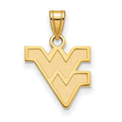 14k Gold LogoArt West Virginia University W-V Small Pendant
