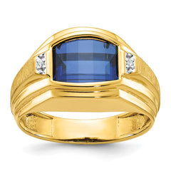 Men's YG Ring with Soft Satin Finish Mounting