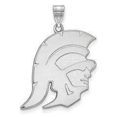 10k White Gold University of Southern California Trojan Extra Large Pendant