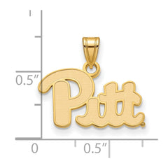 10k Gold LogoArt University of Pittsburgh Small Pendant