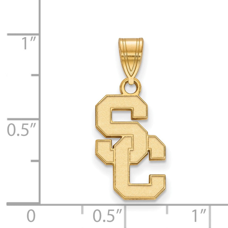 14k Gold University of Southern California S-C Medium Pendant