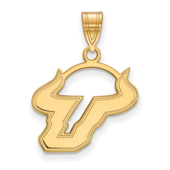 14k Gold LogoArt University of South Florida Bull Medium Pendant
