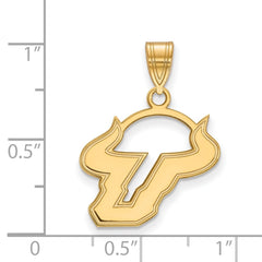 14k Gold LogoArt University of South Florida Bull Medium Pendant