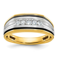 10k Two-tone IBGoodman Men's Diamond Ring Mounting