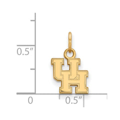 14k Gold LogoArt University of Houston U-H Extra Small Pendant