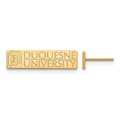 10ky LogoArt Duquesne University Small Post Earrings