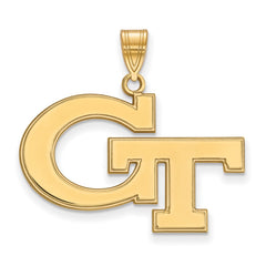 14k Gold LogoArt Georgia Institute of Technology G-T Large Pendant