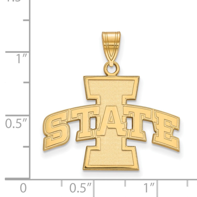 14k Gold LogoArt Iowa State University Large Pendant