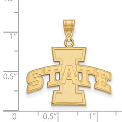 14k Gold LogoArt Iowa State University Large Pendant