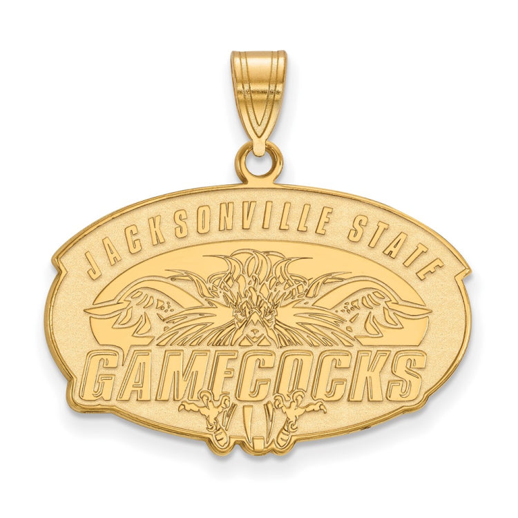 14k Gold LogoArt Jacksonville State University Large Pendant