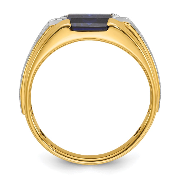 10k Two-Tone Fancy Ring Mounting