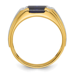 10k Two-Tone Fancy Ring Mounting